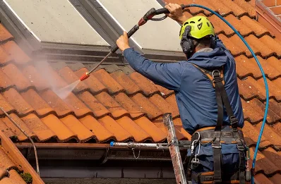 Démoussage et hydrofuge de toiture à Velanne